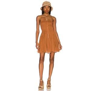 Free People FP One Lausanne Cotton Slip Midi Dress, Small